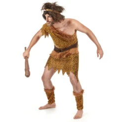Déguisement Homme Des Cavernes Motif Léopard -Boutique De Carnaval D'Halloween Deguisement homme des cavernes motif leopard 14414
