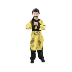 Déguisement Jaune De Petit Chinois Traditionnel