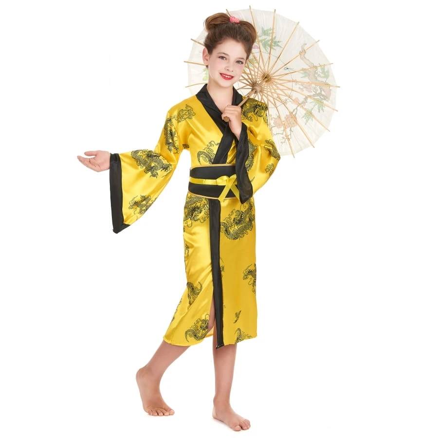 Déguisement Jaune De Petite Chinoise 4 Déguisement Jaune De Petite Chinoise – Image 2