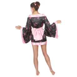 Déguisement Kimono Court De Geisha -Boutique De Carnaval D'Halloween Deguisement kimono court de geisha 17306
