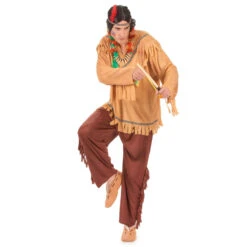 Déguisement Marron D'indien Pour Adulte 7 Déguisement Marron D'indien Pour Adulte -Boutique De Carnaval D'Halloween Deguisement marron d indien pour adulte 12761