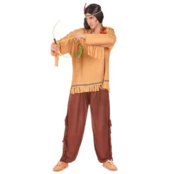 Déguisement Marron D'indien Pour Adulte 8 Déguisement Marron D'indien Pour Adulte -Boutique De Carnaval D'Halloween Deguisement marron d indien pour adulte 12762