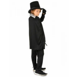 Déguisement Noir Argenté De Petit Magicien -Boutique De Carnaval D'Halloween Deguisement noir argente de petit magicien 40576