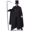 Déguisement Noir De La Faucheuse Pour Homme -Boutique De Carnaval D'Halloween Deguisement noir de la faucheuse pour homme