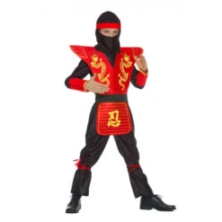 Déguisement Petit Ninja Rouge Avec Larges épaules 11 Déguisement Petit Ninja Rouge Avec Larges épaules -Boutique De Carnaval D'Halloween Deguisement petit ninja rouge avec larges epaules 17442