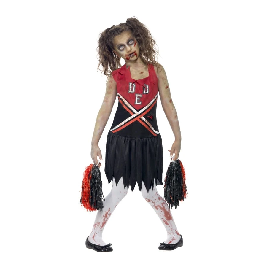 Déguisement Pompom Girl Zombie Enfant 3 Déguisement Pompom Girl Zombie Enfant