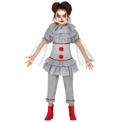 Déguisement Rétro De Clown Sinistre Pour Fille