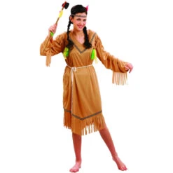 Déguisement Robe D'indienne Marron Pour Femme