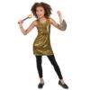 Déguisement Robe Disco Dorée Pour Enfant -Boutique De Carnaval D'Halloween Deguisement robe disco doree pour enfant