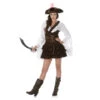 Déguisement Robe Marron De Femme Pirate -Boutique De Carnaval D'Halloween Deguisement robe marron de femme pirate