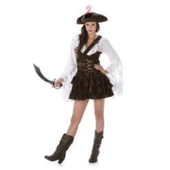 Déguisement Robe Marron De Femme Pirate