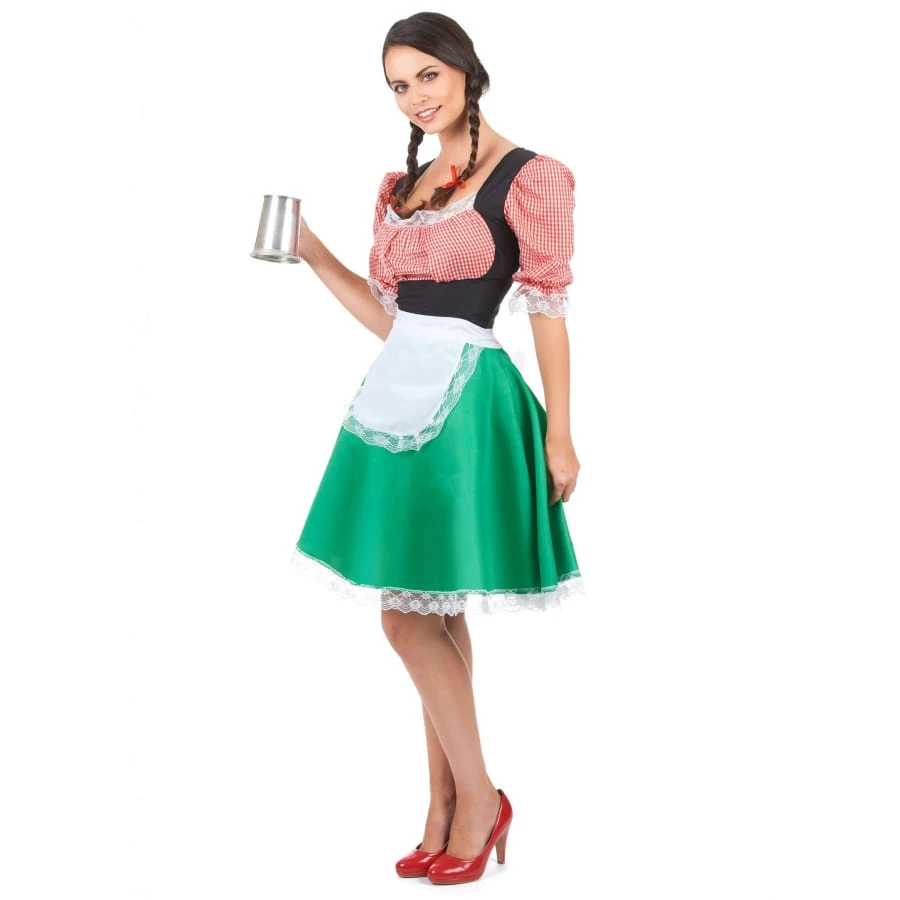 Déguisement Robe Verte De Bavaroise 4 Déguisement Robe Verte De Bavaroise – Image 2