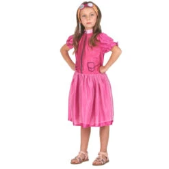 Déguisement Rose D'aviatrice Pour Fille -Boutique De Carnaval D'Halloween Deguisement rose d aviatrice pour fille 69593