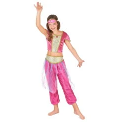 Déguisement Rose De Petite Danseuse Orientale 6 Déguisement Rose De Petite Danseuse Orientale -Boutique De Carnaval D'Halloween Deguisement rose de petite danseuse orientale 14700