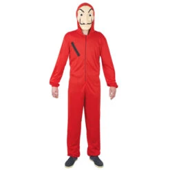 Déguisement Rouge De Braqueur Pour Adulte. -Boutique De Carnaval D'Halloween Deguisement rouge de braqueur pour adulte 49942