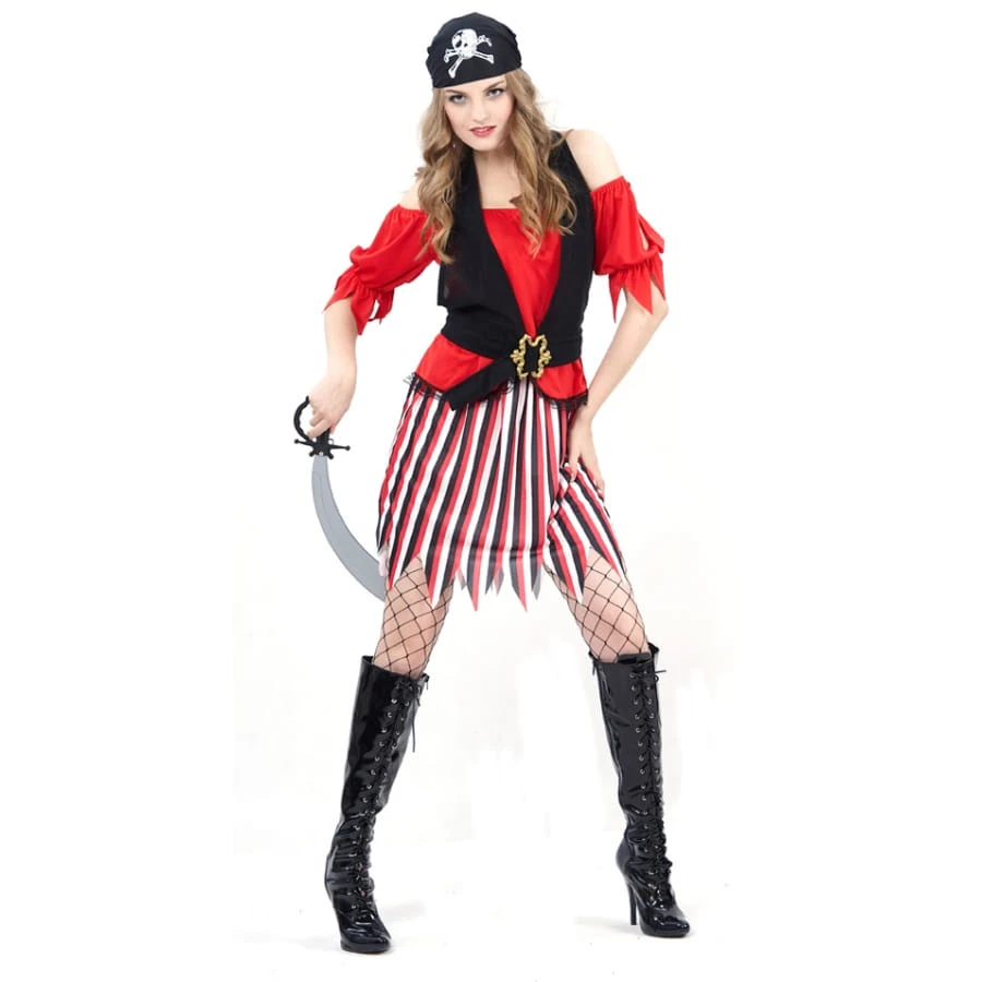 Déguisement Rouge De Femme Pirate 3 Déguisement Rouge De Femme Pirate
