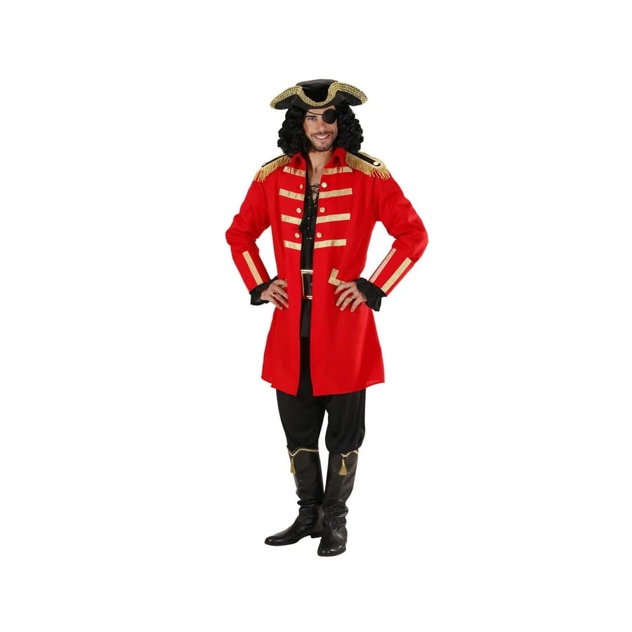 Déguisement Rouge élégant De Capitaine Pirate 3 Déguisement Rouge élégant De Capitaine Pirate