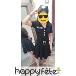 Déguisement Uniforme De Petite Policière -Boutique De Carnaval D'Halloween Deguisement uniforme de petite policiere 5585