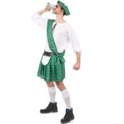 Déguisement Vert D'écossais -Boutique De Carnaval D'Halloween Deguisement vert d ecossais 26903