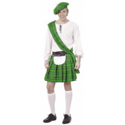 Déguisement Vert D'écossais -Boutique De Carnaval D'Halloween Deguisement vert d ecossais 26905