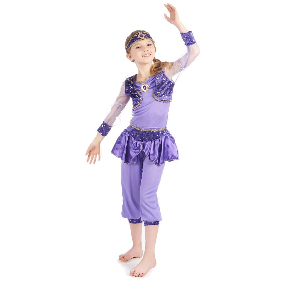 Déguisement Violet De Petite Danseuse Orientale 4 Déguisement Violet De Petite Danseuse Orientale – Image 2