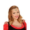Diadème Doré D'elfe Avec Pierre Verte -Boutique De Carnaval D'Halloween Diademe dore d elfe avec pierre verte