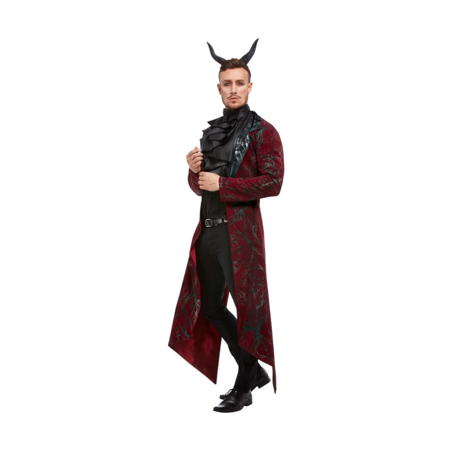 Elegante Veste Longue De Diable, Jabot Et Cornes 4 Elegante Veste Longue De Diable, Jabot Et Cornes – Image 2