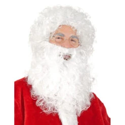 Ensemble Barbe Et Perruque Blanche De Papa Noël -Boutique De Carnaval D'Halloween Ensemble barbe et perruque blanche de papa noel 14486