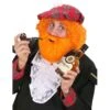 Ensemble Barbe Moustache Orange Style écossais -Boutique De Carnaval D'Halloween Ensemble barbe moustache orange style ecossais