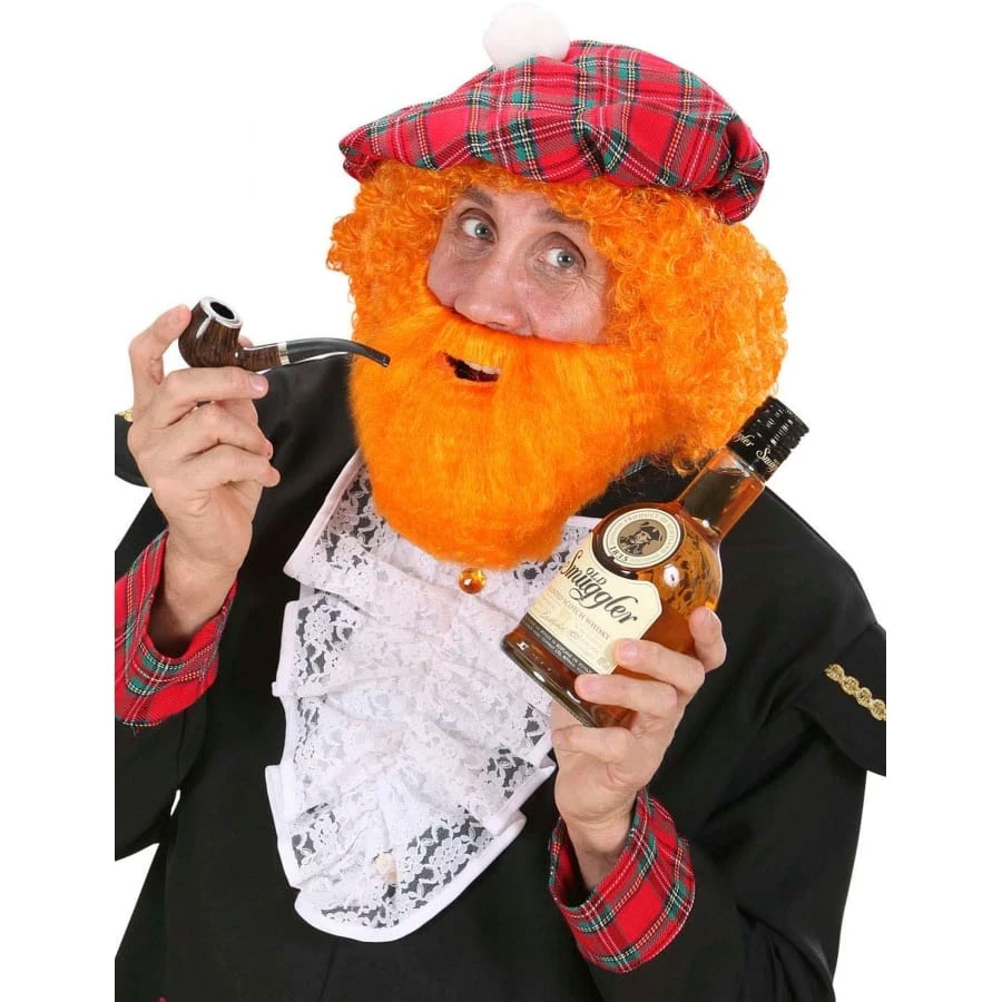 Ensemble Barbe Moustache Orange Style écossais 3 Ensemble Barbe Moustache Orange Style écossais