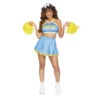 Ensemble Bleu De Pompom Girl Pour Femme, Luxe -Boutique De Carnaval D'Halloween Ensemble bleu de pompom girl pour femme luxe