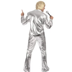 Ensemble De Chanteur Disco Argenté -Boutique De Carnaval D'Halloween Ensemble de chanteur disco argente 46383