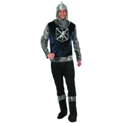 Ensemble De Chevalier Médiéval Bleu Pour Homme -Boutique De Carnaval D'Halloween Ensemble de chevalier medieval bleu pour homme 27120