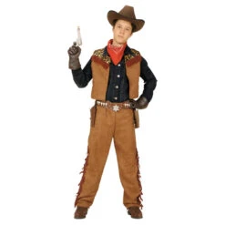 Ensemble De Cowboy Marron Pour Petit Garçon
