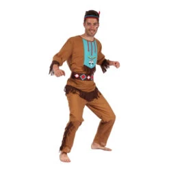 Ensemble Marron D'indien Avec Franges 9 Ensemble Marron D'indien Avec Franges -Boutique De Carnaval D'Halloween Ensemble marron d indien avec franges 27025