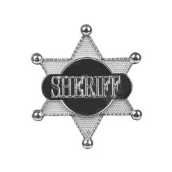 Costume De Cow Girl Avec Chaps -Boutique De Carnaval D'Halloween Etoile de sheriff en plastique 7 5cm