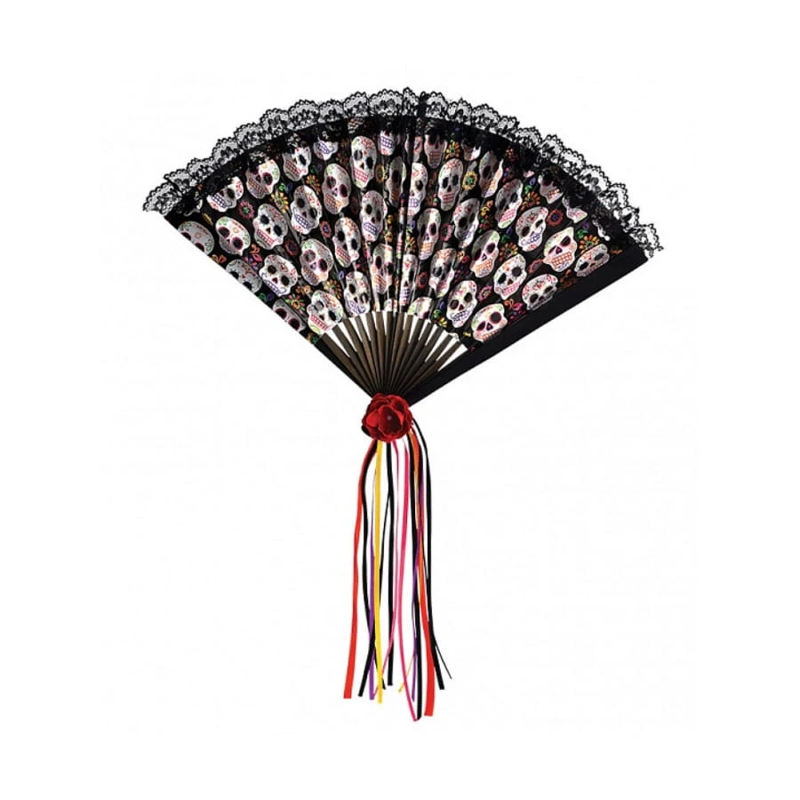 Eventail Dia De Los Muertos 3 Eventail Dia De Los Muertos
