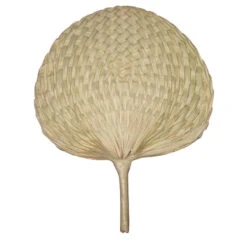 Eventail En Paille Naturelle
