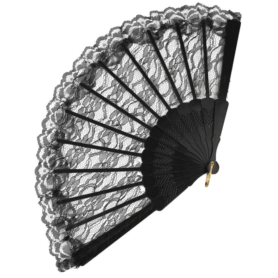 Eventail Noire En Dentelle 3 Eventail Noire En Dentelle