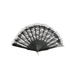 Eventail Noire En Dentelle 5 Eventail Noire En Dentelle -Boutique De Carnaval D'Halloween Eventail noire en dentelle 38779