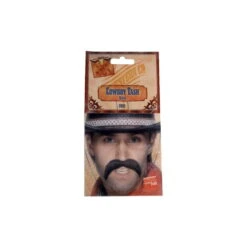 Fausses Moustaches Noires De Cow Boy -Boutique De Carnaval D'Halloween Fausses moustaches noires de cow boy 1