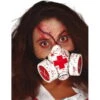 Faux Masque à Gaz Ensanglanté Avec Logo Infirmier