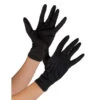 Gants Noirs Unis En Tissu Souple Pour Adulte -Boutique De Carnaval D'Halloween Gants noirs unis en tissu souple pour adulte