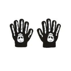 Costume De Petit Squelette 5 Costume De Petit Squelette -Boutique De Carnaval D'Halloween Gants os imprime crane taille enfant 1