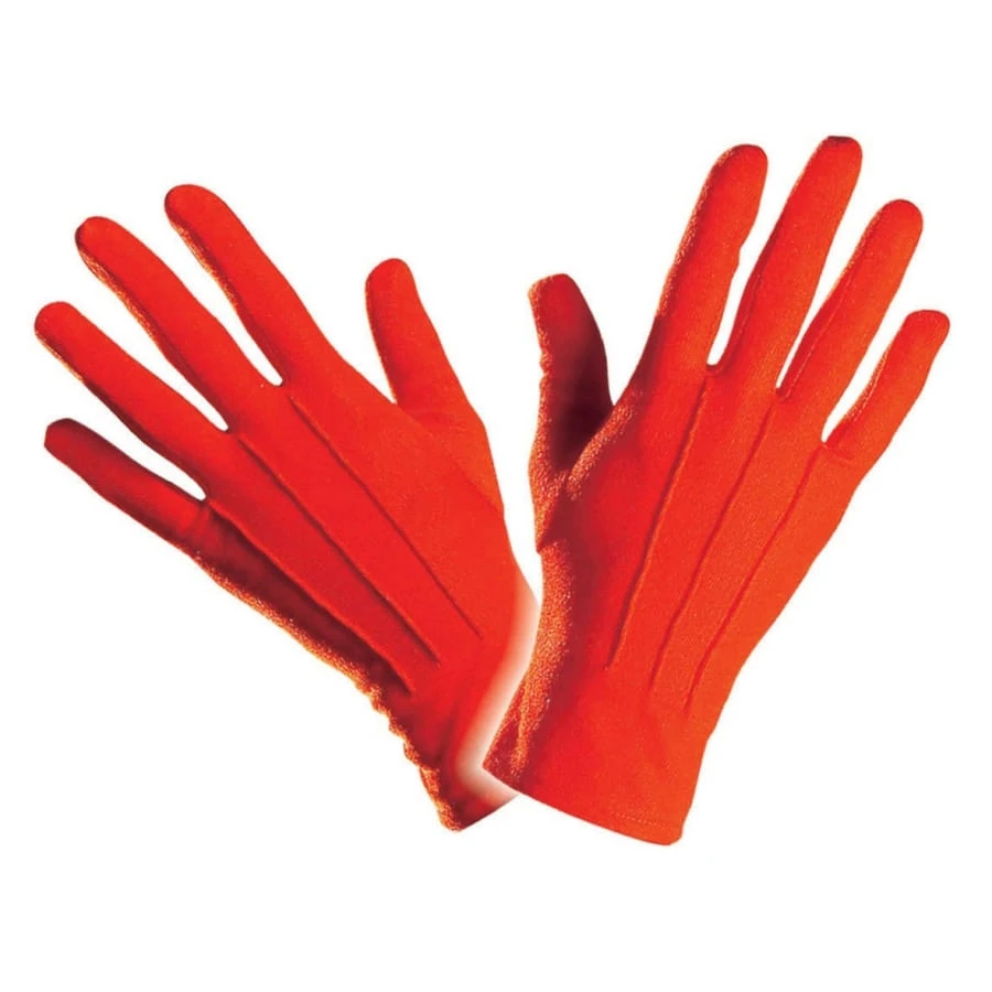 Gants Rouges En Polyester De Qualité Supérieure 3 Gants Rouges En Polyester De Qualité Supérieure