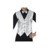 Gilet Argenté à Sequins
