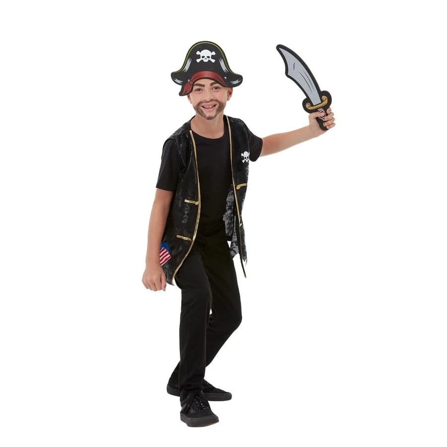 Gilet, Chapeau Et épée De Pirate Pour Enfant 3 Gilet, Chapeau Et épée De Pirate Pour Enfant