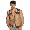 Gilet De Cowboy Marron Pour Adulte
