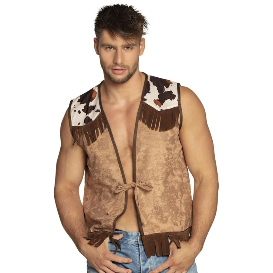 Gilet De Cowboy Marron Pour Adulte 3 Gilet De Cowboy Marron Pour Adulte