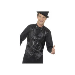 Gilet Noir Ă Sequins Pour Homme